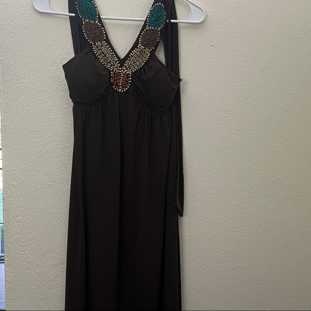 Y2K beaded maxi dress